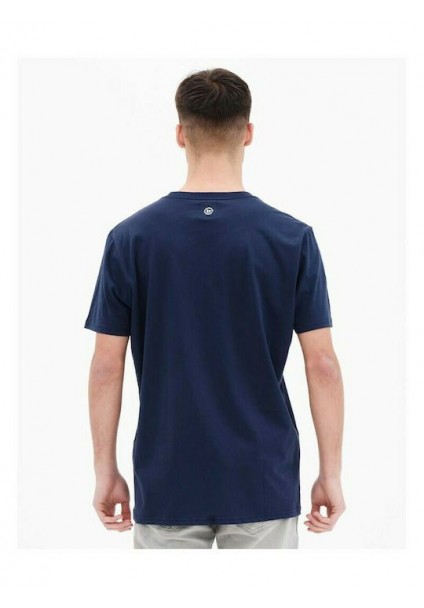 Ανδρικό t-shirt BASEHIT 221.BM33.42-NAVY BLUEω