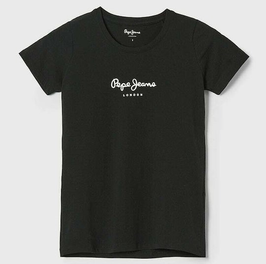 Γυναικείο t-shirt PEPE JEANS PL505202-PJ0/999/BLACK E1 DROP 2A VIRGINIA - NEW