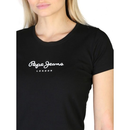 E1 JEANS DROP 2A NEW t-shirt Γυναικείο PEPE PL505202-PJ0/999/BLACK - VIRGINIA