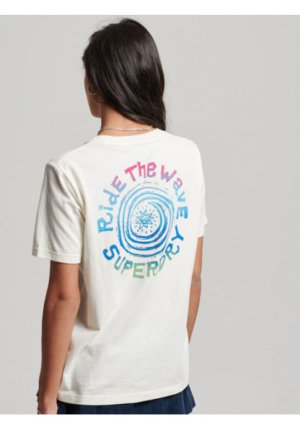 Γυναικείο t-shirt SUPERDRY D2 OVIN VINTAGE TRIBAL SURF