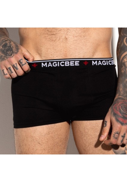 MAGICBEE (3 PACK) BOXER - WHITE/BLACK/TAUPE
